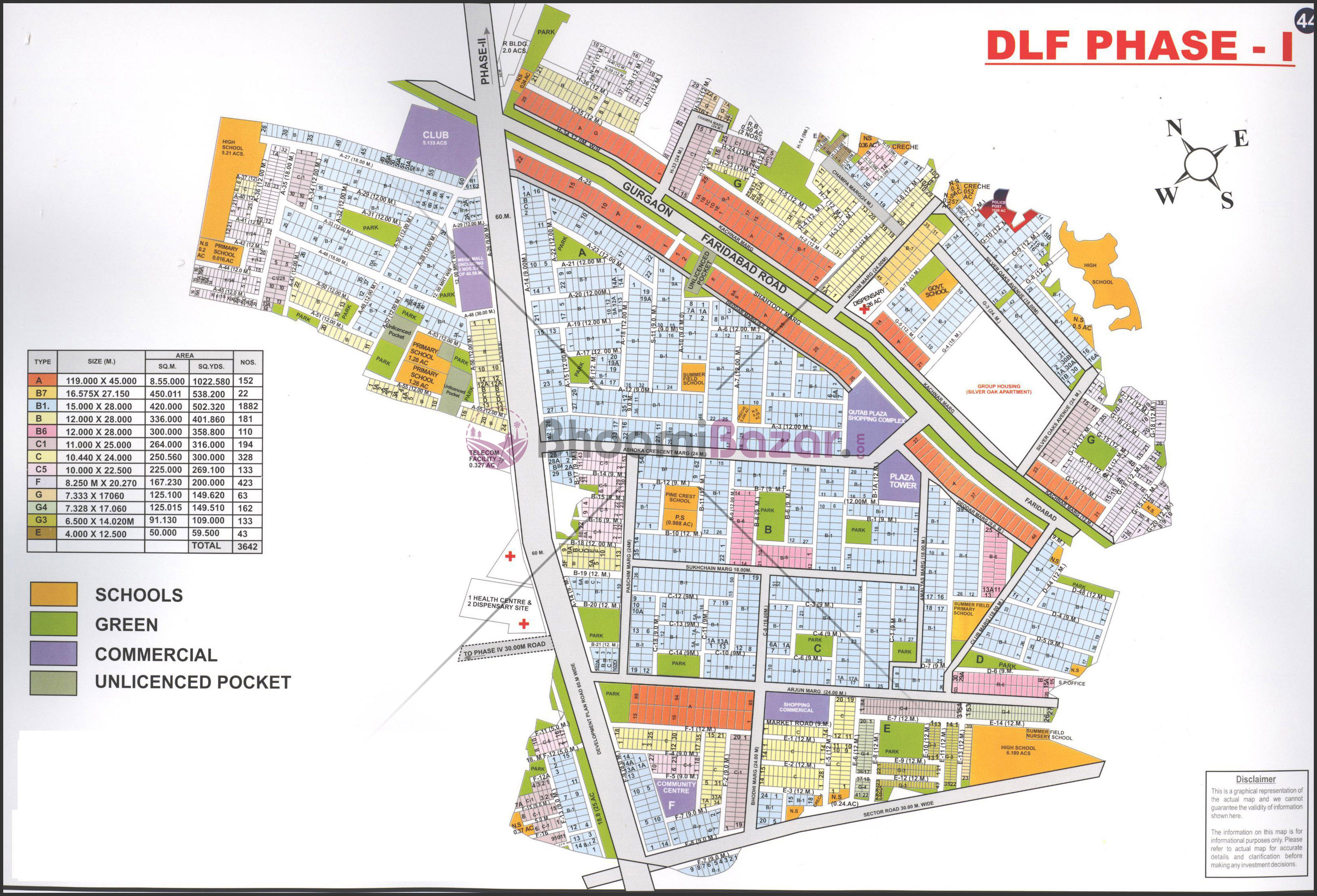 Properties map. Карта SWRP phase 2. Phased Plan site. Al Zeina . Building c1 на карте.